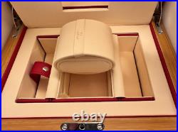 Omega Genuine watch box case Wooden Booklet Card case Pouch Outer box MINT