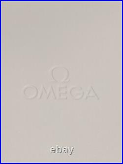 Omega Genuine watch box case Wooden Booklet Card case Pouch Outer box MINT