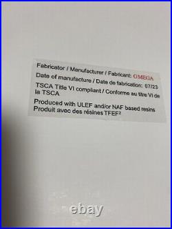 Omega Genuine watch box case Wooden Booklet Card case Pouch Outer box MINT