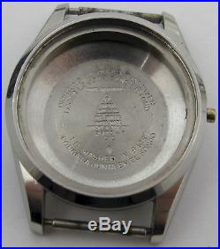 Omega Seamaster Watch Case 2975 1 SC s. Steel diameter 35 mm big crest