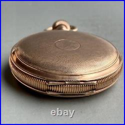 Operation product Waltham antique pocket watch manual winding hunter case