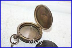 Ornate Antique Enameled Brass Pocket Watch Case