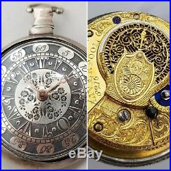 Ottoman Turkish A Cameron Liverpool Verge Fusee Silver Pair Case pocket watch