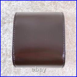 PATEK PHILIPPE Travel Watch Box Carry Box Case Dark Brown Leather Recent Model
