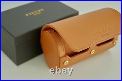 PISTOS Artisan 2 slot Case Travel Pouch Roll Wrist watch Genuine Leather