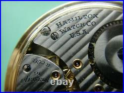 PT17- HAMILTON RAILWAY SPECIAL GRADE 992B, 21J, original GF case, original dial