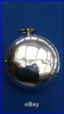 Pair Cased Pocket Watch Verge Fusee London 1800 Montre Coq Spindeluhr