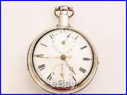Pair case verge fusee calendar / stop watch pocket watch dated 1816. No178