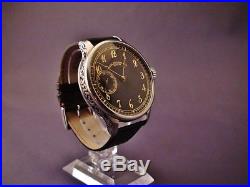 Patek Philippe & Co. Jumbo Stainless Steel Watch. Engraved Movement & Case