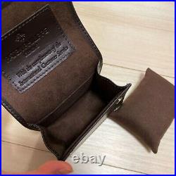 Patek Philippe VIP Dark Brown Leather Watch case Travel Pouch Authentic NEW