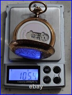 Patent Jump Hour Digital Antique Pocket Watch With The Most Beautiful Case Ever