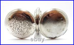 Pocket Watch 8 JOURS Pocket Hunter 8 Giorni 8 Days Case Silver 51mm Working