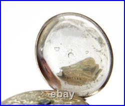 Pocket Watch 8 JOURS Pocket Hunter 8 Giorni 8 Days Case Silver 51mm Working