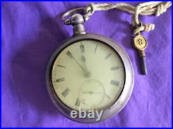 Pocket Watch Antique Silver Fusee Pair Case