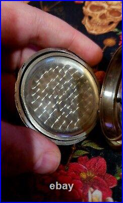 Pocket Watch Case 18s Bay State Imperial Genuine Coin Silver Gorgeous Dual Esc