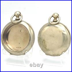 Pocket Watch Cases Lot of 10 Silveroide/Silverine Keywind for 18 Size Movements