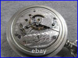 Pocket Watch Elgin 18 Sz 17j C 1911 Model 5 Silverode Case Nice