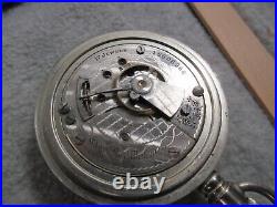 Pocket Watch Elgin 18 Sz 17j C 1911 Model 5 Silverode Case Nice