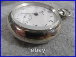 Pocket Watch Elgin 18 Sz 17j C 1911 Model 5 Silverode Case Nice