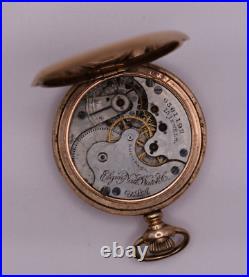 Pocket Watch Elgin Movement 130 0s 15j Essex Superior Case 14k/25yr GF c. 1897