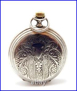 Pocket Watch LONGINES Hunter Cal 18.50 Case Silver 51mm Circa 1925 Working