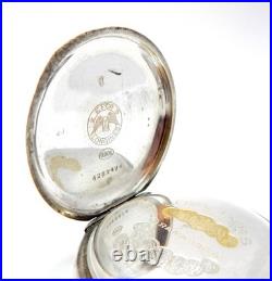 Pocket Watch LONGINES Hunter Cal 18.50 Case Silver 51mm Circa 1925 Working