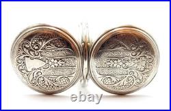 Pocket Watch LONGINES Hunter Cal 18.50 Case Silver 51mm Circa 1925 Working