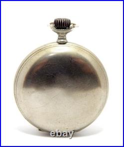 Pocket Watch LONGINES Hunter Cal 18.50 Case Steel 51mm Circa 1910 Working