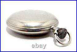 Pocket Watch LONGINES Hunter Cal 18.50 Case Steel 51mm Circa 1910 Working