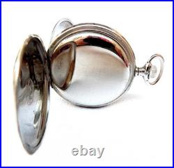 Pocket Watch LONGINES Hunter Cal 18.50 Case Steel 51mm Circa 1920 Working