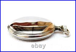 Pocket Watch LONGINES Hunter Cal 18.50 Case Steel 51mm Circa 1920 Working