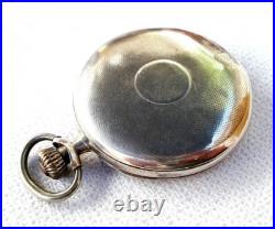 Pocket Watch LONGINES Hunter Grand Prix Cal 18.26 Case Silver 48mm Working