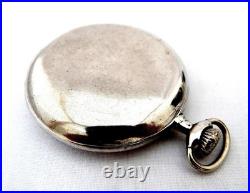 Pocket Watch LONGINES Hunter Grands Prix Cal 18.80 Case Silver 48mm Working 1915