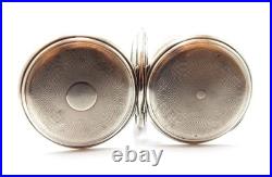 Pocket Watch LONGUEVE Hunter Hand Winding Circa 1910 Case Silver 50mm Working