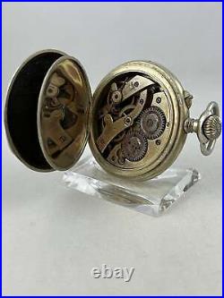 Pocket Watch Langendorf Watch Co. Hand Wound With Decorated Case, Works
