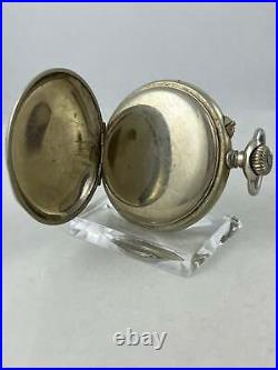 Pocket Watch Langendorf Watch Co. Hand Wound With Decorated Case, Works