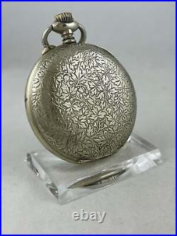 Pocket Watch Langendorf Watch Co. Hand Wound With Decorated Case, Works