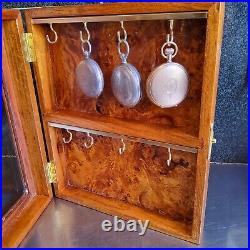 Pocket watch / Coins / medals/8 Hook display case