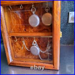 Pocket watch / Coins / medals/8 Hook display case