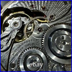 Pocket watch Illinois 21 Jewel bunn special case model 28, 161 movement runs and