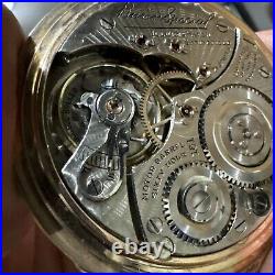 Pocket watch Illinois 21 Jewel bunn special case model 28, 161 movement runs and