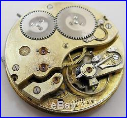 Pocket watch movement IWC 55231 for hunting case & lever set. Diameter 42.8 mm