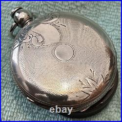 Pre-Civil War Waltham Pocket Watch Solid Silver Case. Dates To 1861 PS Bartlet