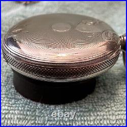 Pre-Civil War Waltham Pocket Watch Solid Silver Case. Dates To 1861 PS Bartlet