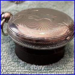 Pre-Civil War Waltham Pocket Watch Solid Silver Case. Dates To 1861 PS Bartlet