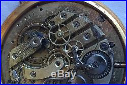 Quarter Repeater & Chronograph Pocket Watch movement dial & parts case