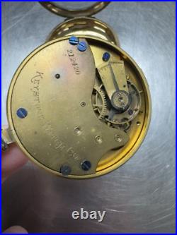 RARE Antique 1884 Keystone Watch Co. Pocket Watch 18s Model 2
