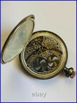 RARE Antique 1894 Waltham Royal Pocket Watch Silver&Gold Fancy Hunter Case Parts