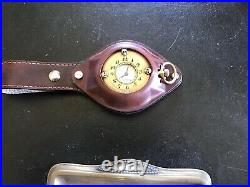 RARE Antique Hallmarked Gold Longines Memento Mori Pocket Watch with FREE Case