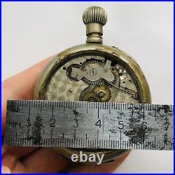 RARE BILLODES Zenith Pocket Watch Old Without Dial Big Case Vintage